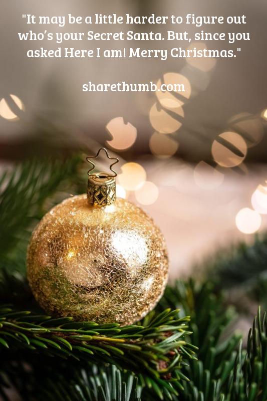 golden ball on a tree with star hangs and doted blur light